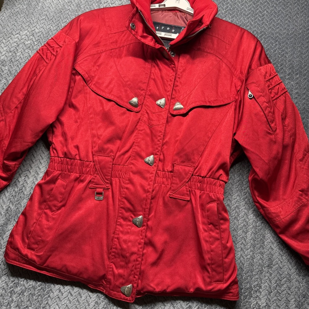 Vintage Spyder Women's‎ M Red Ski Jacket Hong Kong Entrant GI Thinsulate 80s 90s